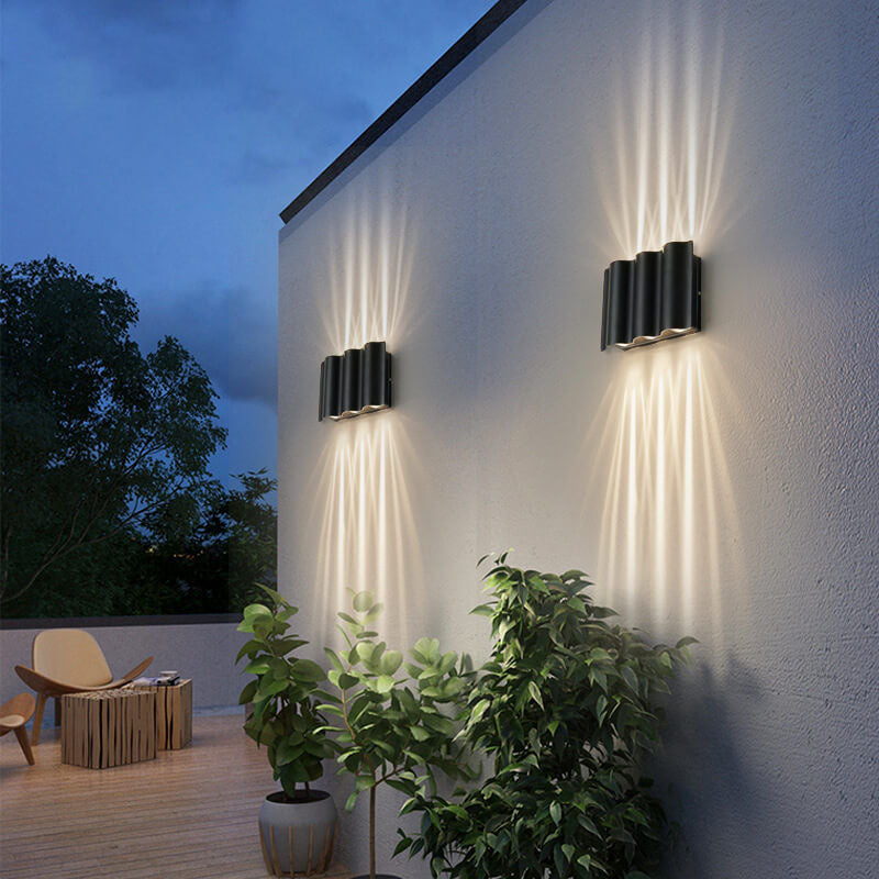 Modern Wave Taavita Waterproof LED Outdoor Wall Light Lamp