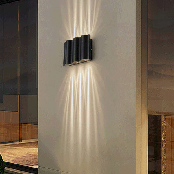 Modern Wave Taavita Waterproof LED Outdoor Wall Light Lamp