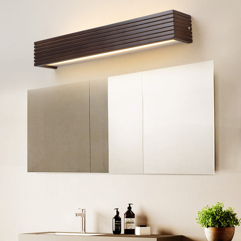 Modern Walnut Square Bar Vanity LED Wall Light Lamp from China