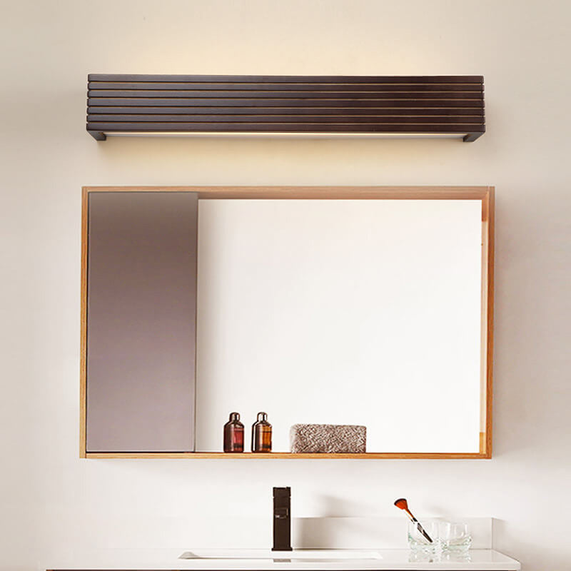 Modern Walnut Square Bar Vanity LED Wall Light Lamp from China