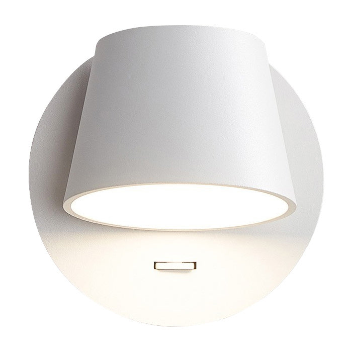 Taavita contemporary minimalist matte rotating aluminum LED reading wall lamp for bedroom