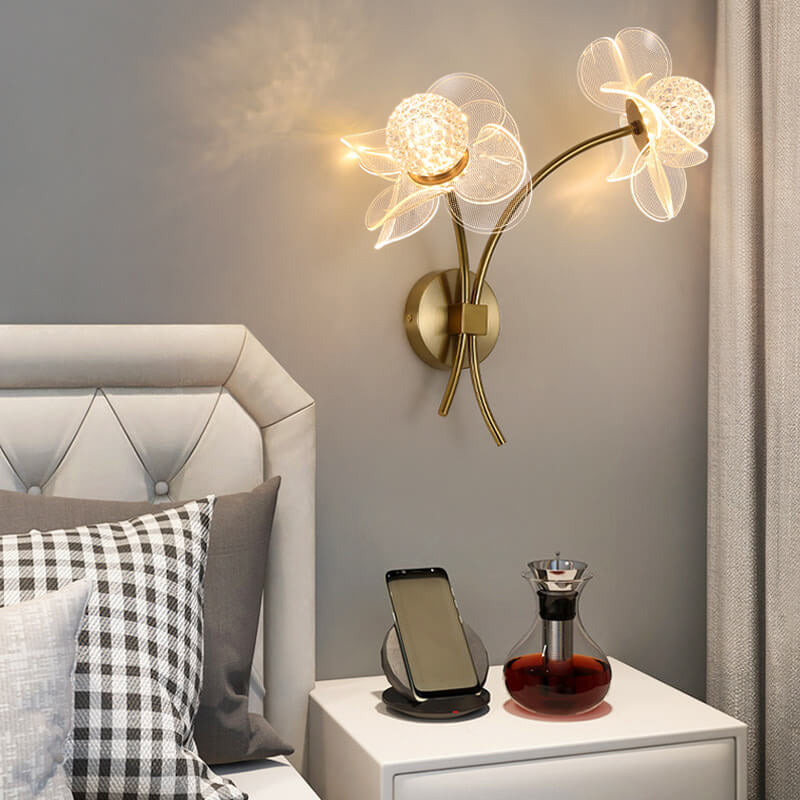 Taavita Creative Acrylic Lotus Flower LED Wall Sconce Lamp