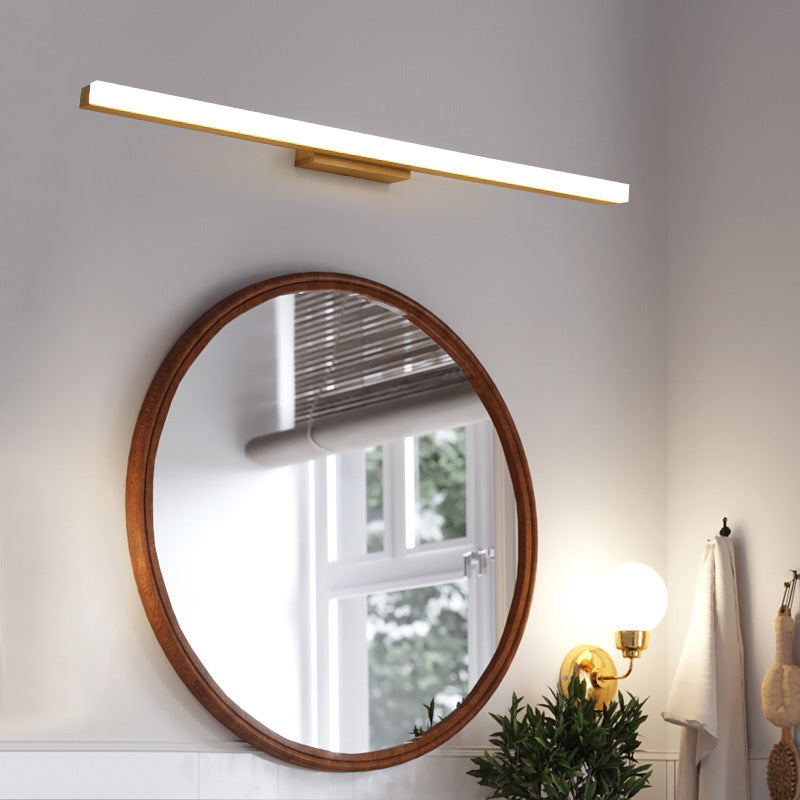 Taavita Minimalist Wooden Long Strip Vanity Light LED Wall Lamp