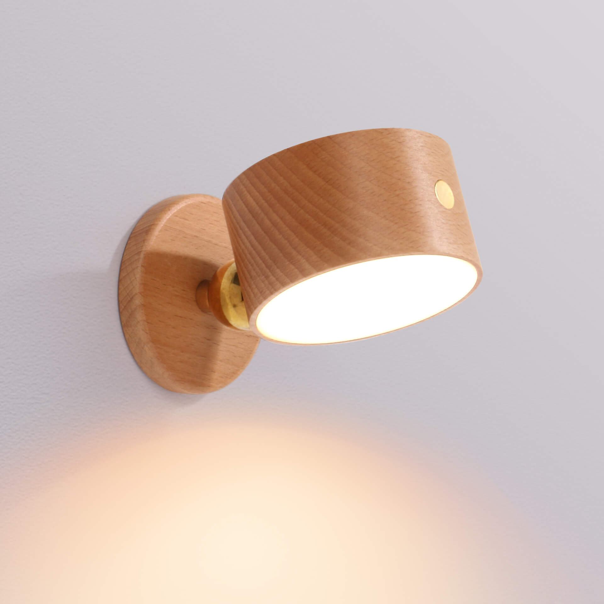 Taavita wooden USB rechargeable magnetic LED wall lamp night light