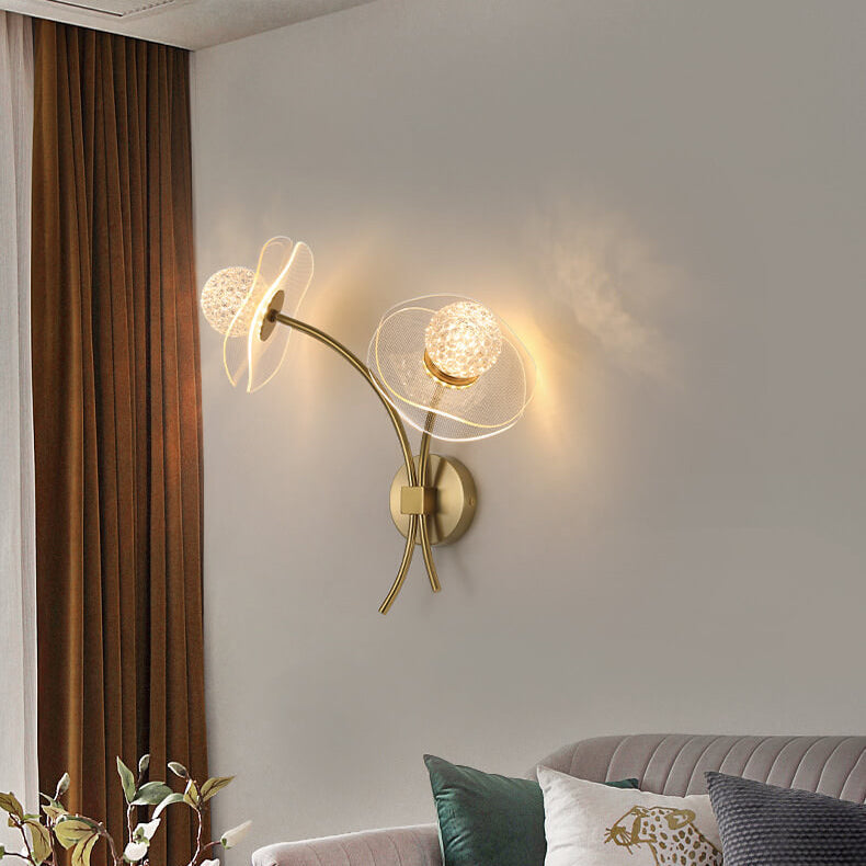 Taavita Creative Acrylic Lotus Flower LED Wall Sconce Lamp