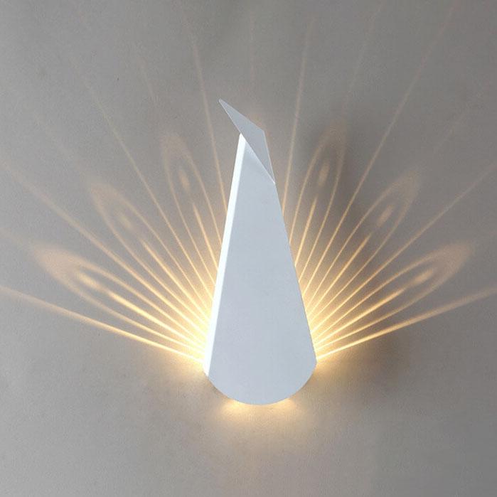 Modern Minimalist Geometric Metal 1-Light Taavita Lighting LED Wall Lamp