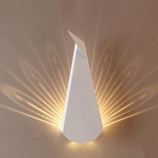 Modern Minimalist Geometric Metal 1-Light Taavita Lighting LED Wall Lamp