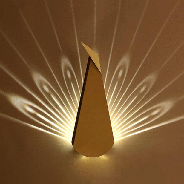 Modern Minimalist Geometric Metal 1-Light Taavita Lighting LED Wall Lamp