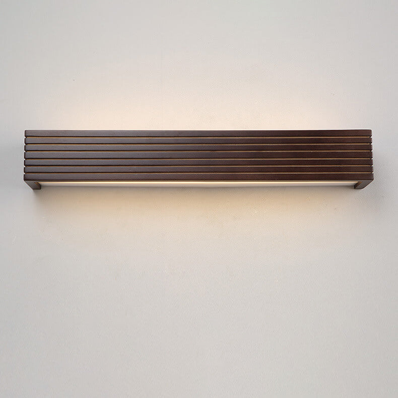 Modern Walnut Square Bar Vanity LED Wall Light Lamp from China