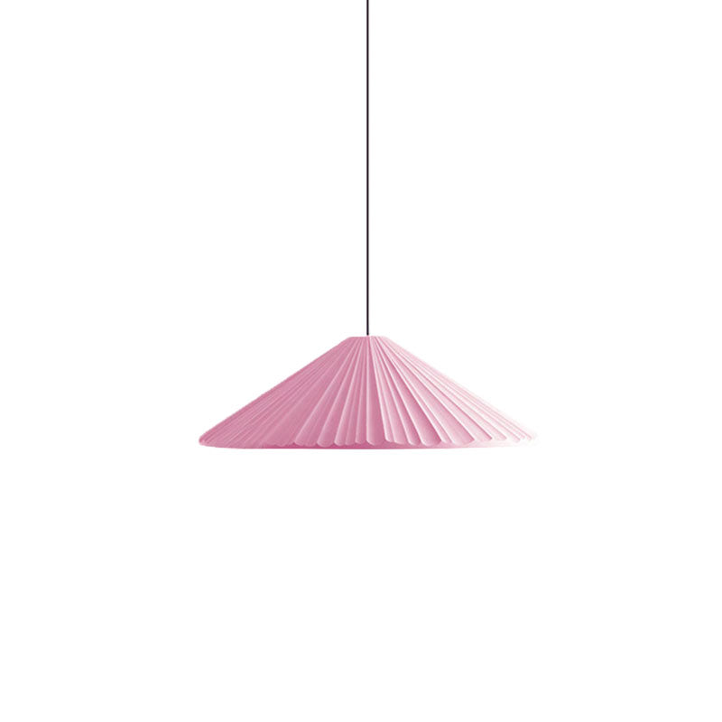 Taavita Gerippter Cone Pendant Light Nordic Style 1 Light Living Room Hanging Lamp, 8"/12.5"/16" Diameter