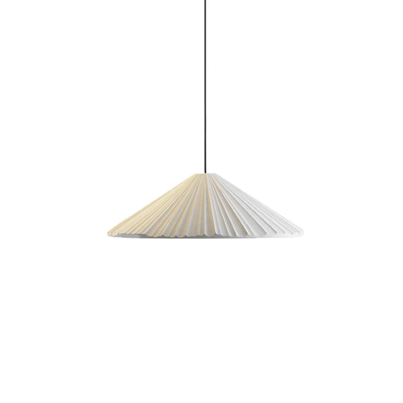 Taavita Gerippter Cone Pendant Light Nordic Style 1 Light Living Room Hanging Lamp, 8"/12.5"/16" Diameter