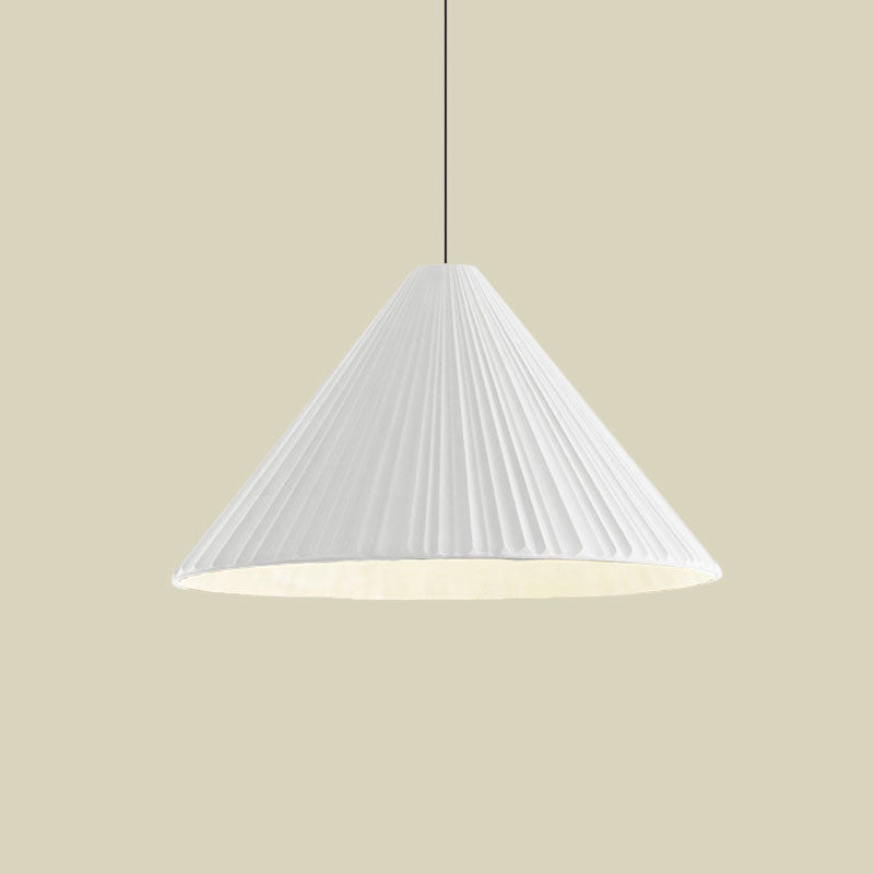 Taavita Gerippter Cone Pendant Light Nordic Style 1 Light Living Room Hanging Lamp, 8"/12.5"/16" Diameter