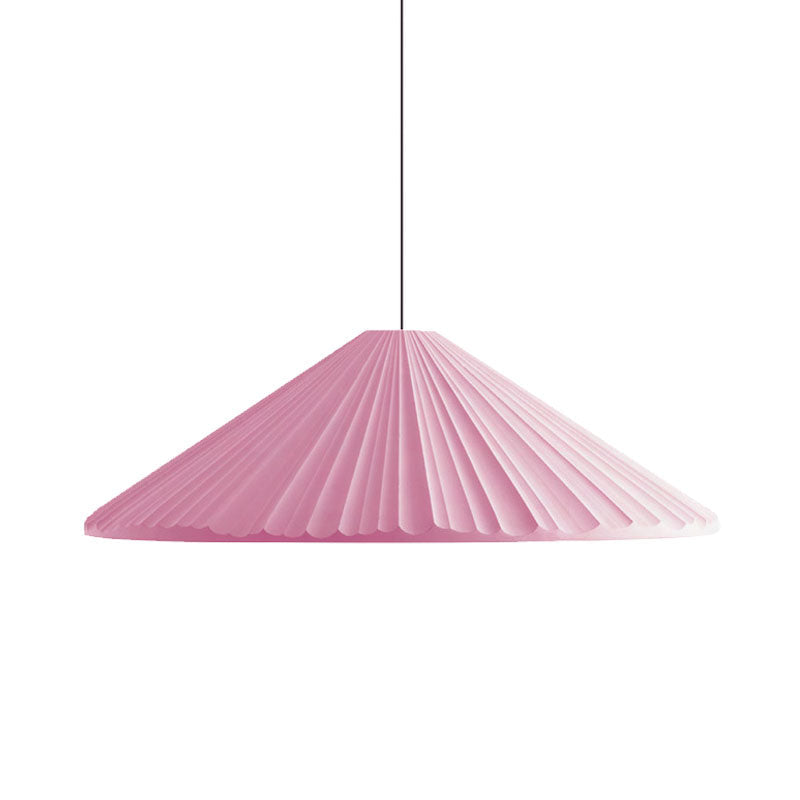 Taavita Gerippter Cone Pendant Light Nordic Style 1 Light Living Room Hanging Lamp, 8"/12.5"/16" Diameter