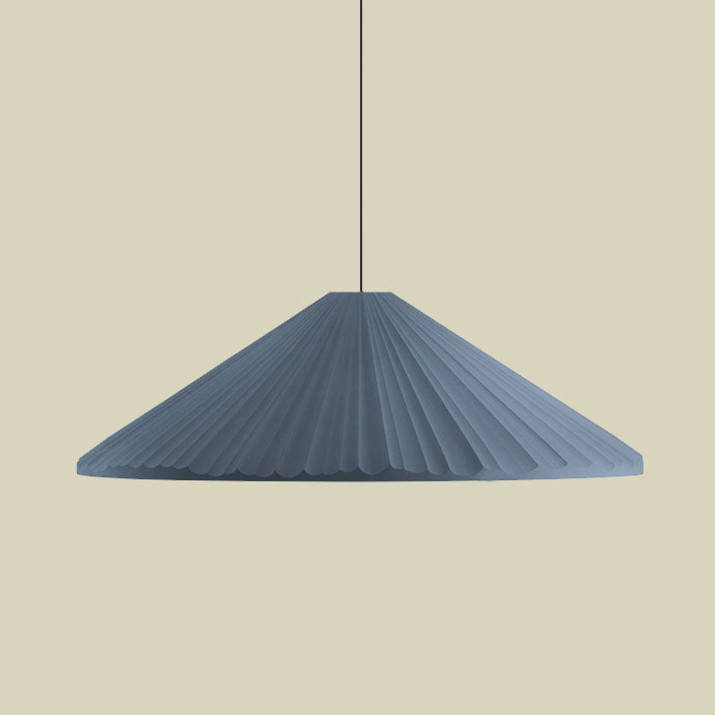 Taavita Gerippter Cone Pendant Light Nordic Style 1 Light Living Room Hanging Lamp, 8"/12.5"/16" Diameter