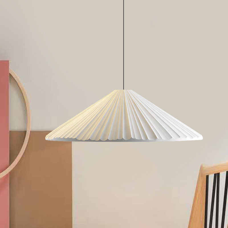 White/Pink/Blue Ribbed Cone Pendant Light Nordic Style 1 Light Living Room Hanging Lamp, 8"/12.5"/16" Diameter Pink 12.5" Clearhalo 'Art Deco Pendants' 'Cast Iron' 'Ceiling Lights' 'Ceramic' 'Crystal' 'Industrial Pendants' 'Industrial' 'Metal' 'Middle Century Pendants' 'Modern Pendants' 'Modern' 'Pendant Lights' 'Pendants' 'Tiffany' Lighting' 1126847