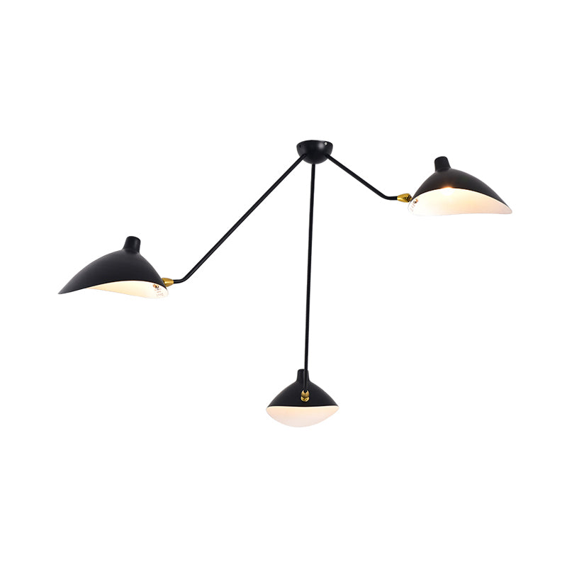 Taavita Hanging Lamp Post Modern 2/3/5 Lights Black Living Room Chandelier Light