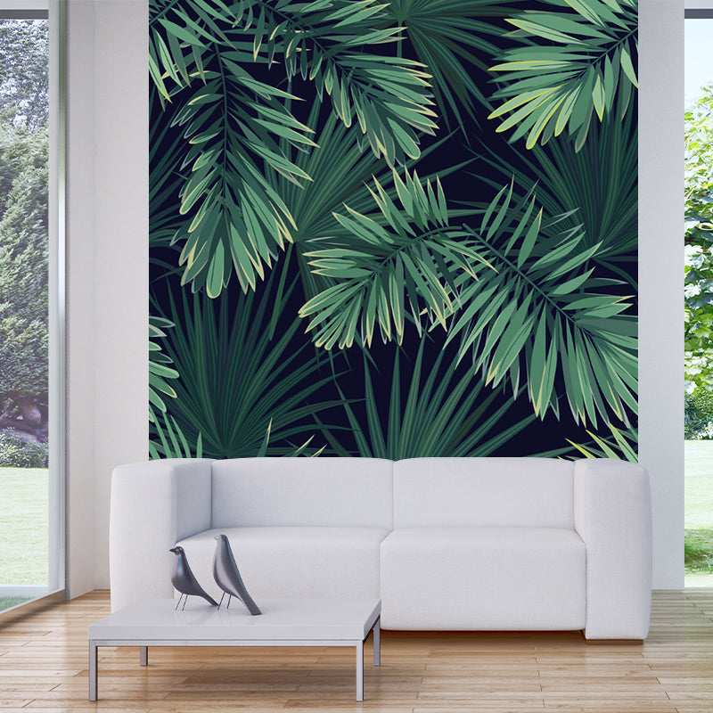 Taavita Areca Palm Leaves Wallpaper Waterproof Tropical Bedroom Wall Covering