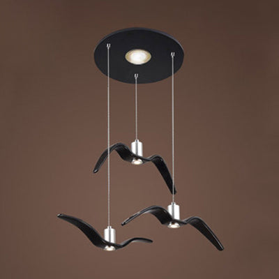 Art Deco Pendant Light, Seagull Hanging Lamp for Children Room Clearhalo 'Ceiling Lights' 'Modern Pendants' 'Modern' 'Pendant Lights' 'Pendants' Lighting' 119128