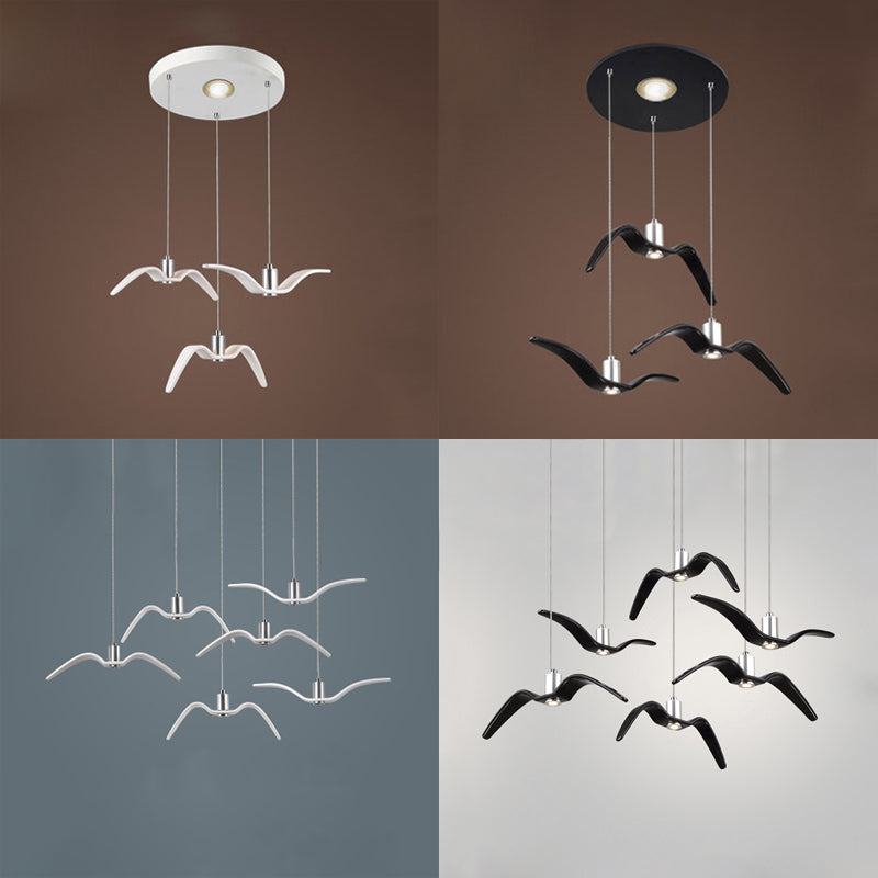 Taavita Seagull Pendant Light, Modern Hanging Lamp for Children's Room