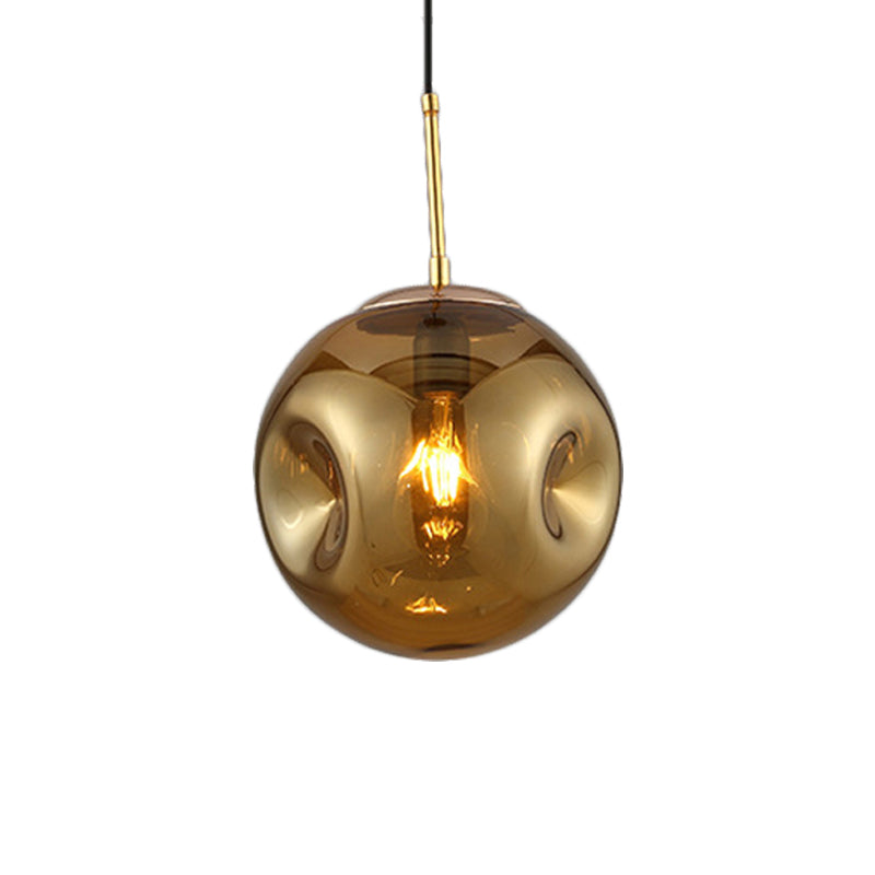 Modern Style 1 - Pendant Light with Concave Glass Shade Taavita Hanging Light for Restaurant