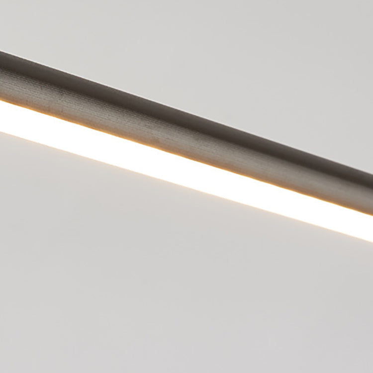 Modern Minimalist Aluminum LED Wall Light Lamp in Straight Line for Living Room