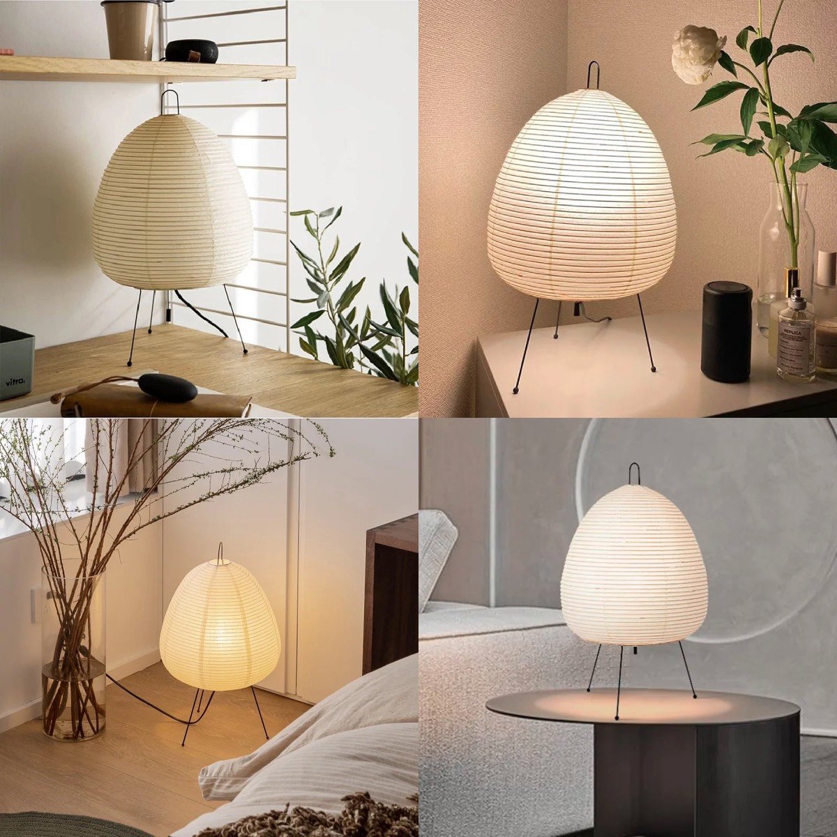 Taavita Japanese Rice Paper Floor Lamp