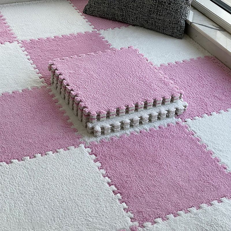 Taavita Modern Carpet Tiles with Level Loop, Interlocking Square Bedroom Carpet Tiles