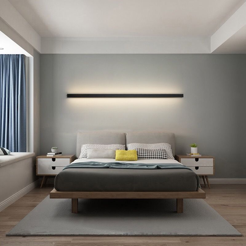 Minimalistic Linear Wall Lamp LED Atmospheric Lighting