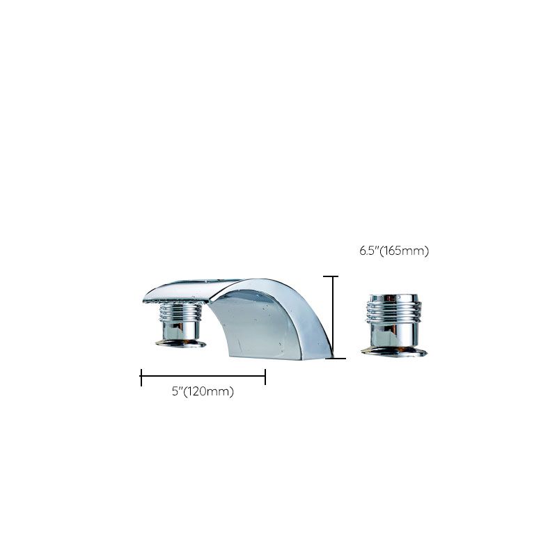 Taavita Traditional Roman Tub Faucet Set with Handles - Fixed Deck-Mount