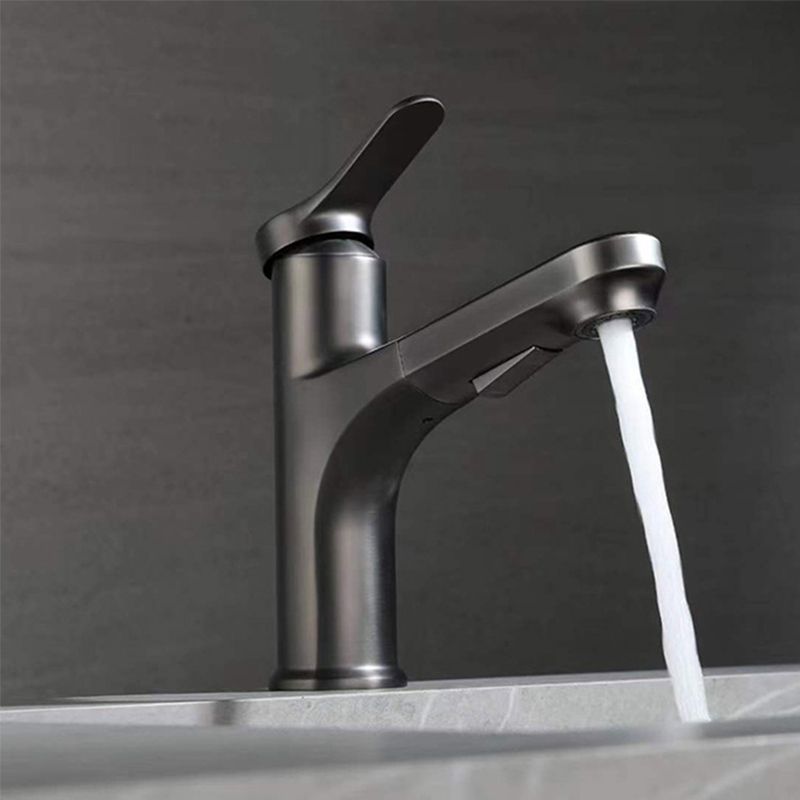 Modern Pull-out Faucet Single Lever Handle Faucet for Bathroom