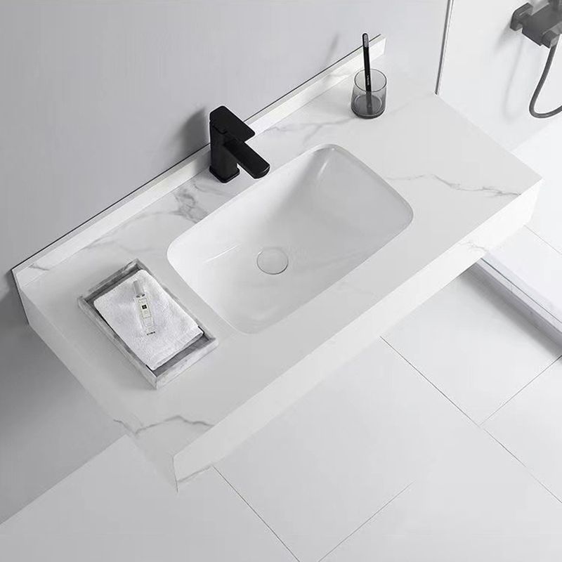 Taavita Bathroom Vanity Made of Stone, Modern, Space-Saving Vanity for the Bathroom, Undermount Sinks, Durable and Stylish.