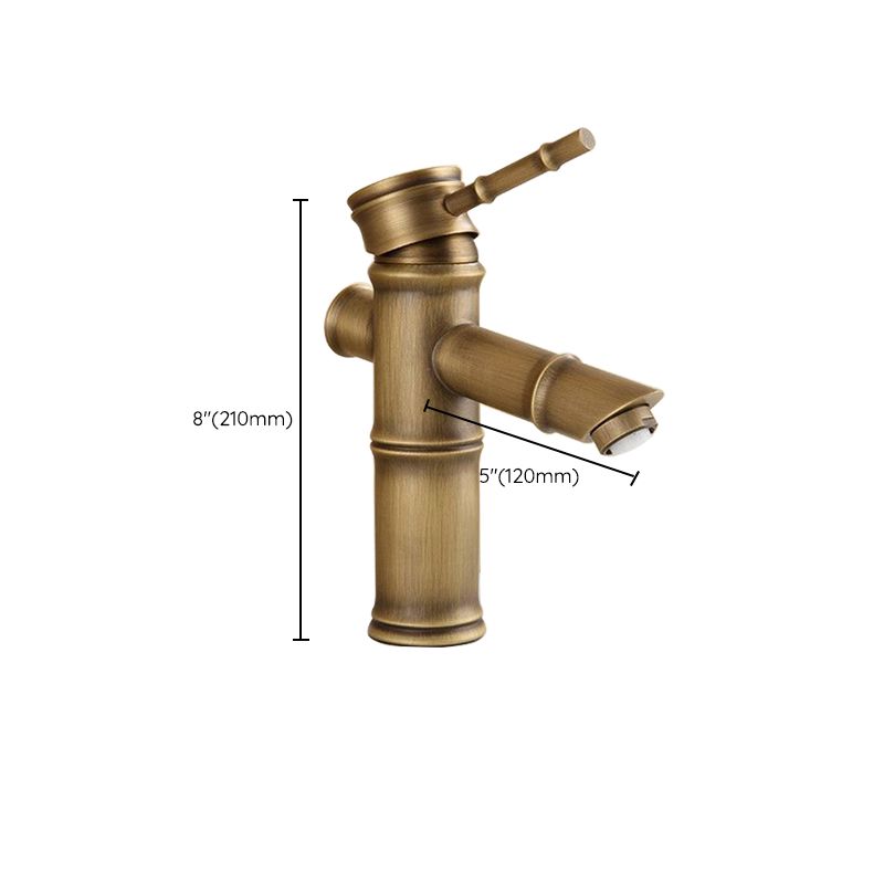 Taavita Brass Lever Handle Bathroom Faucet Single Hole Vessel Sink Faucet