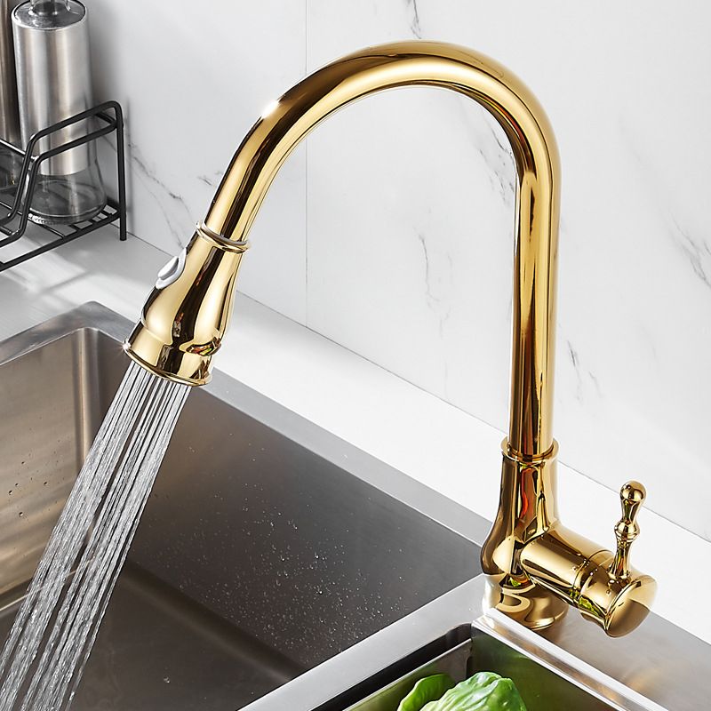 Taavita High Arch Kitchen Sink Faucet Swivel Spout with Pull Out Sprayer