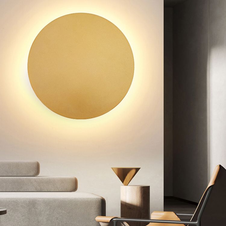 Taavita - Modern Round Metal Wall Lamp for Nightstand/Living Room Lighting