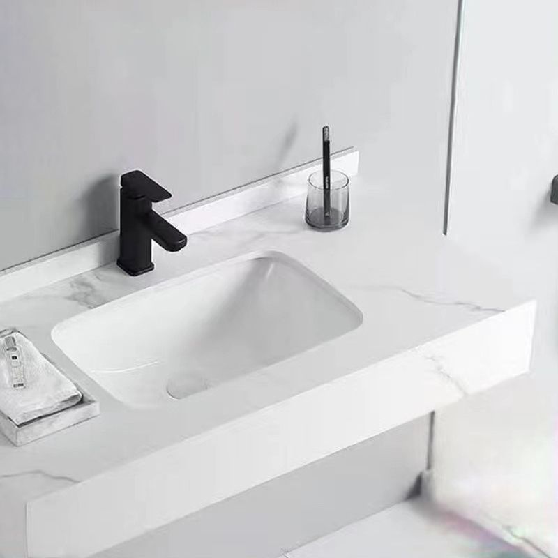 Taavita Bathroom Vanity Made of Stone, Modern, Space-Saving Vanity for the Bathroom, Undermount Sinks, Durable and Stylish.