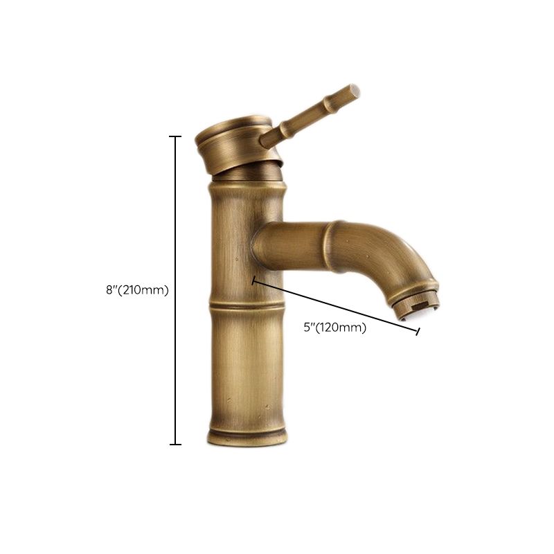 Taavita Brass Lever Handle Bathroom Faucet Single Hole Vessel Sink Faucet