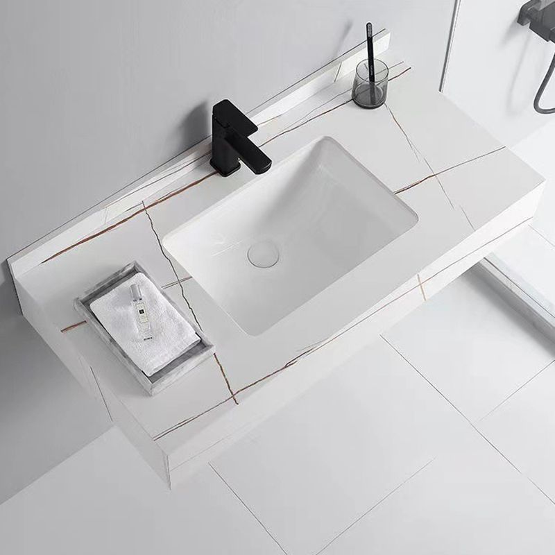 Taavita Bathroom Vanity Made of Stone, Modern, Space-Saving Vanity for the Bathroom, Undermount Sinks, Durable and Stylish.