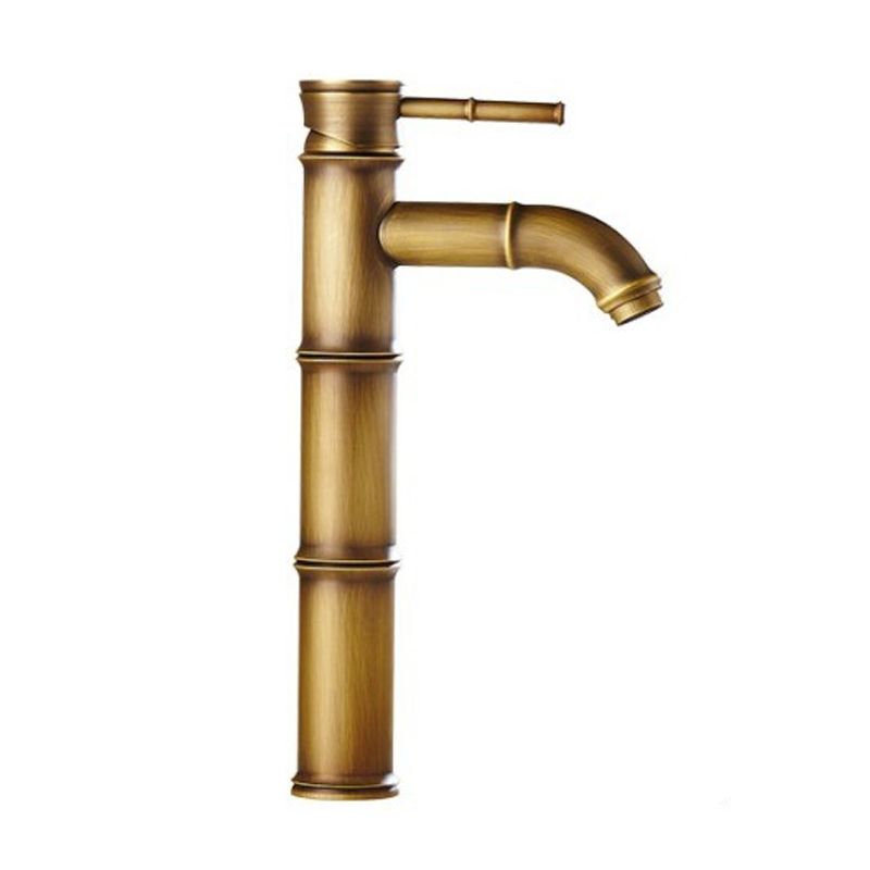 Taavita Brass Lever Handle Bathroom Faucet Single Hole Vessel Sink Faucet