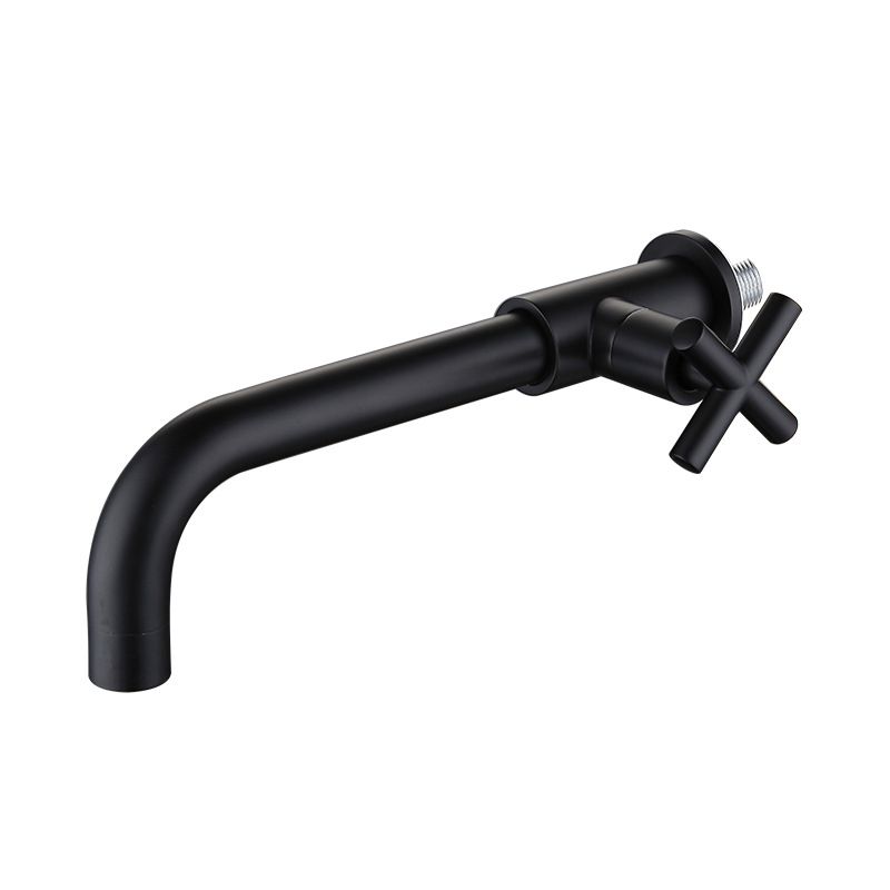 Taavita Wall-Mounted Faucet, Single Cross Handle, Modern Sink Faucet for Bathroom in Black, Gold, Chrome