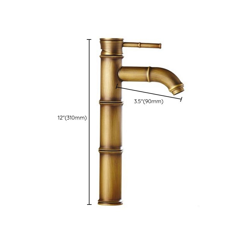 Taavita Brass Lever Handle Bathroom Faucet Single Hole Vessel Sink Faucet