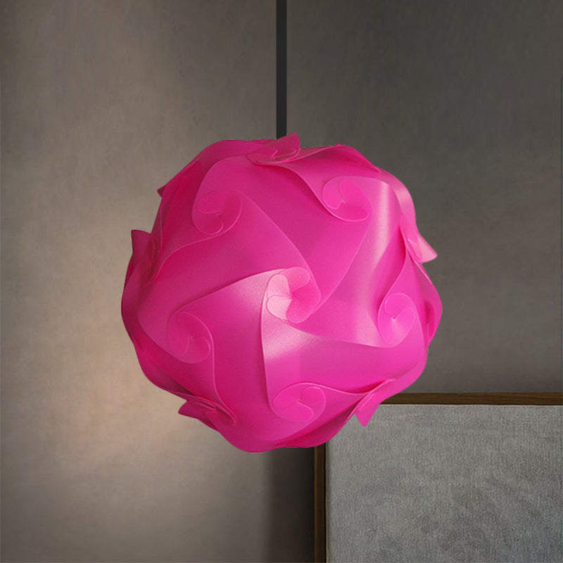 White/Red/Pink Globe Hanging Lamp Contemporary 1-Light Acrylic Ceiling Pendant Light, 8"/9"/10" Dia (pack of 2) Clearhalo 'Ceiling Lights' 'Modern Pendants' 'Modern' 'Pendant Lights' 'Pendants' Lighting' 1208053