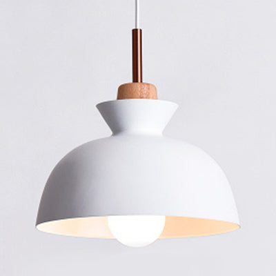 Nordic Style Hanging Lighting with Shade Aluminum Single Head Pendant Lamp for Porch Grey 10" Clearhalo 'Ceiling Lights' 'Modern Pendants' 'Modern' 'Pendant Lights' 'Pendants' Lighting' 126050