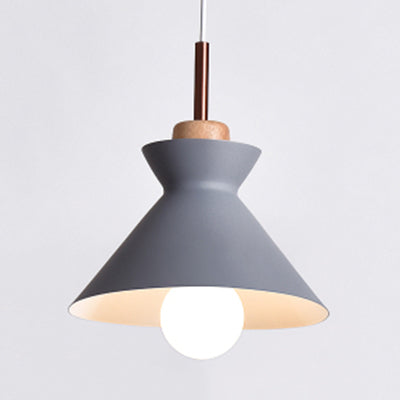 Nordic Style Hanging Lighting with Shade Aluminum Single Head Pendant Lamp for Porch Clearhalo 'Ceiling Lights' 'Modern Pendants' 'Modern' 'Pendant Lights' 'Pendants' Lighting' 126060