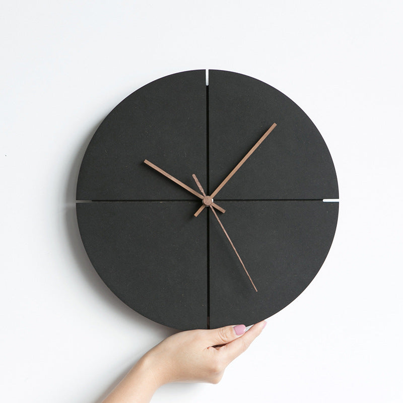 Taavita Concrete Wall Clock Series: Eco-Friendly MDF & Walnut Hands