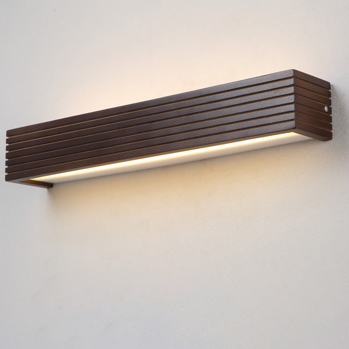 Modern Walnut Square Bar Vanity LED Wall Light Lamp from China