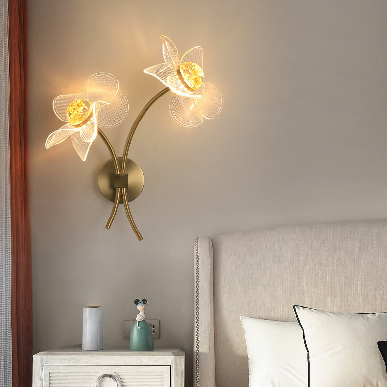 Taavita Creative Acrylic Lotus Flower LED Wall Sconce Lamp