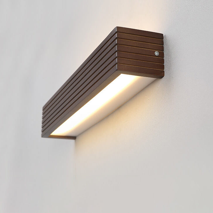 Modern Walnut Square Bar Vanity LED Wall Light Lamp from China