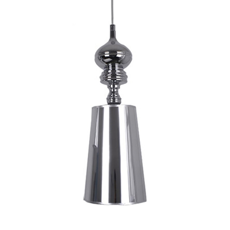 Metal Cone Pendulum Light in Silver/Gold - Taavita 1 Head Hanging Pendant Light, 6"/8"/10" Wide