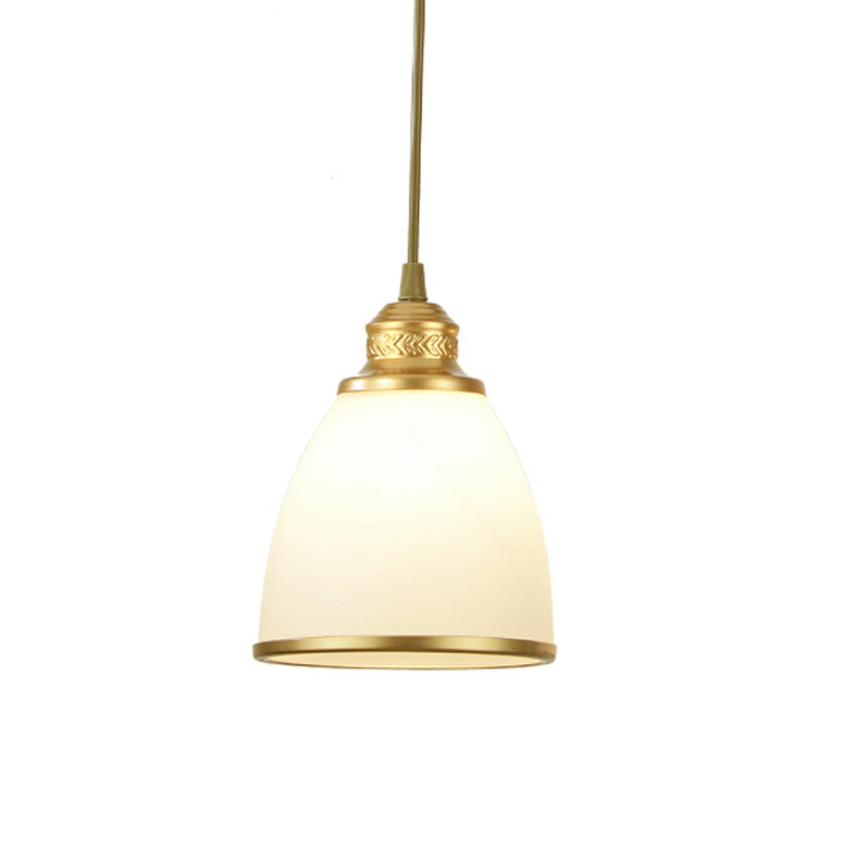 Taavita Ein-Bulb-Dome Pendant Light Fixture Black/Brass Frosted Glass Hanging Light - Industrial Style, 1 Light, E26/E27, Hanging, 220V-240V 110V-120V