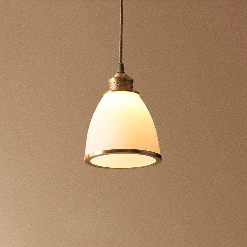 Taavita Ein-Bulb-Dome Pendant Light Fixture Black/Brass Frosted Glass Hanging Light - Industrial Style, 1 Light, E26/E27, Hanging, 220V-240V 110V-120V